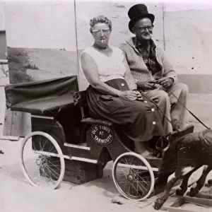 Great Yarmouth, Norfolk - Elderly Couple at the seaside