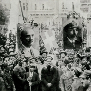 Greece (1924). Demonstration in Athens after