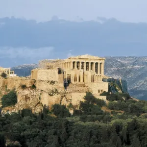 GREECE. Athens. Acropolis. Parthenon, Propylaea