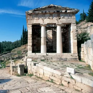 Greece. Delphi. The Athenian Treasury. 510 to 480 B. C