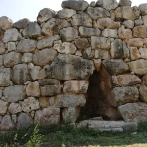 Greece. Tiryns. Cyclopean wall