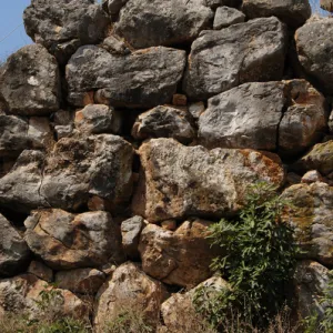 Greece. Tiryns. Cyclopean wall