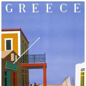 Greece travel poster