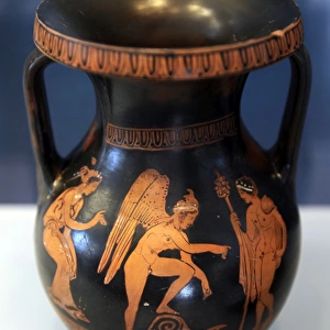 Greek Art. Red figure pottery. Ny Carlsberg Glyptotek. Copen