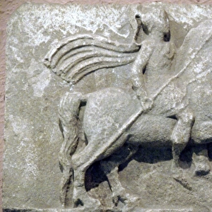 Greek art. Relief. Horseman. 3rd century BC. From Apollonia