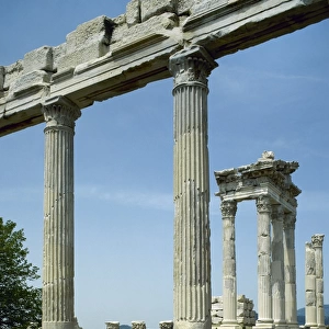 Greek art. Turkey. Pergamon. Temple of Trajan. Turkey