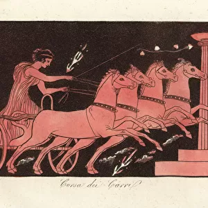 Greek chariot race