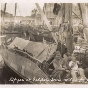 Greek refugees at Gallipoli Town during Chanak Crisis