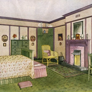 Green 1920S Bedroom