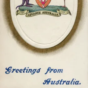 Greetings from Australia - Commonwealth Coat of Arms