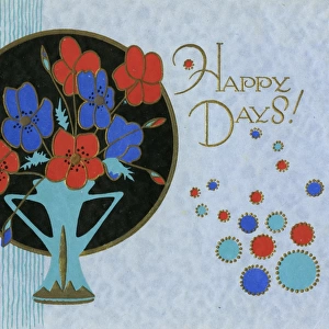 Greetings Card - Happy Days