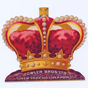 Greetings card in the shape of a crown