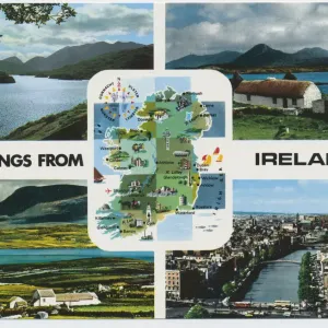 Greetings from Ireland, Multi-View (Ireland map)