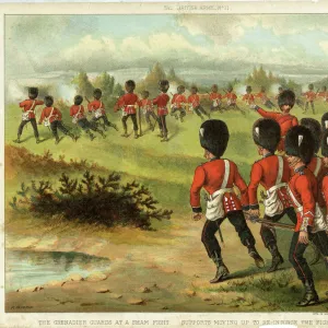 Grenadier Guards at a sham fight