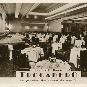The Grill Room, Trocadero, Shaftesbury Avenue, London