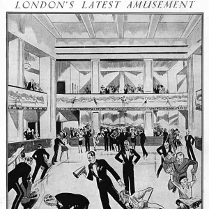 Grosvenor House ice rink, 1929