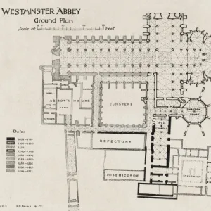 Ground Plan of Westminster Abbey