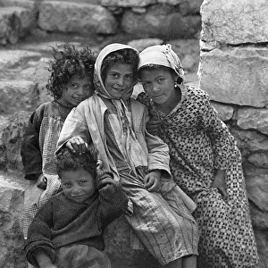 Group of Arab children, Jerusalem