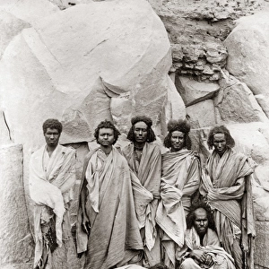 Group of Bicharis, Egypt, circa 1880s