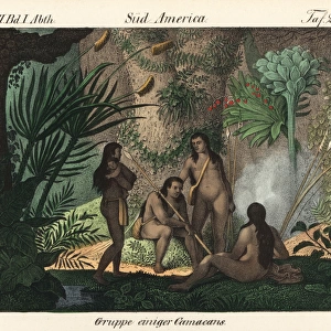 Group of Camacan people of Bahia, Brazil