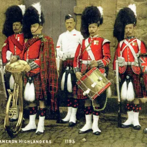 A group of Cameron Highlanders