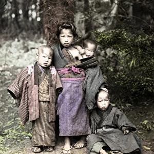 Group of children, Japan