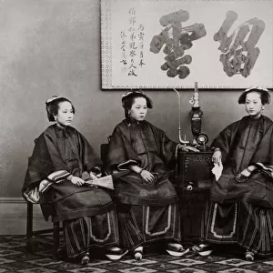 Group of Chinese women, China, c. 1880 s