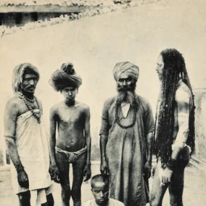 A Group of Hindu Indian Fakirs