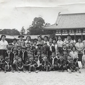 Group photo, 2nd Kobe Troop, Japan