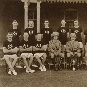 Group photo, British sports team, Quetta, India