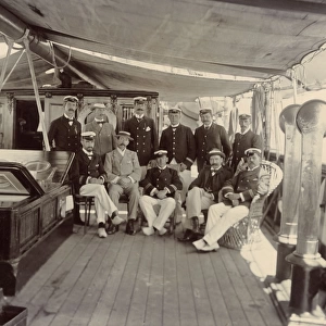 Group photo on Cable Ship John Pender, Gibraltar