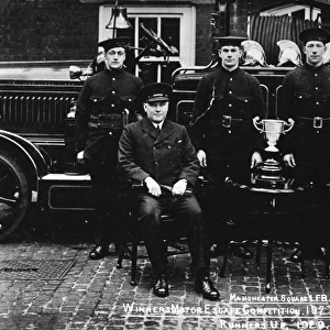 Group photo, London Fire Brigade, Manchester Square