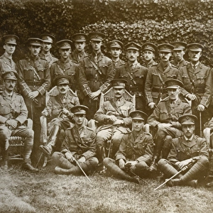 Group photo, officers of the Royal Fusiliers, WW1