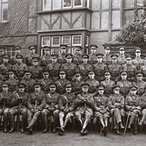 Group photo, Royal Fusiliers reserve battalion, WW1