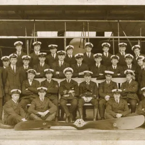 Group photo, Royal Naval Air Service officers, WW1