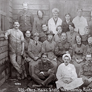 Group photo, Yatesbury Camp, near Calne, Wiltshire, WW1