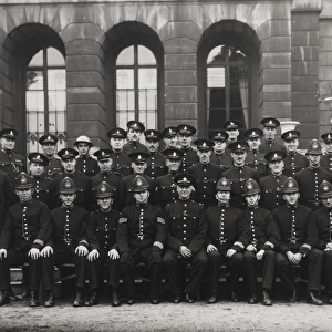 Group of policemen, Battersea, London