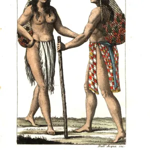 Guarani man and woman of Paraguay