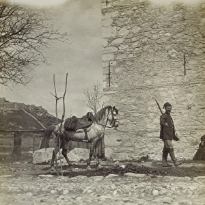 Guard leading a horse - Selcuk, Turkey - Ephesus