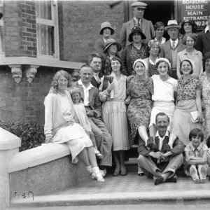 Guests at a Margate boarding house, 1930s