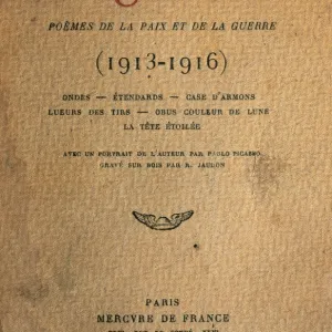 Guillaume Apollinaire (1880 A?i? 1918). French poet. Calli