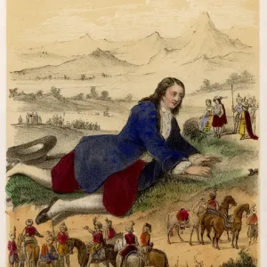 Gulliver on Ground in Lilliput Print Gulliver on Ground in Lilliput Print