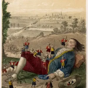 Gulliver Surrounded by the Lilliputians: Print Gulliver Surrounded by the Lilliputians: Print