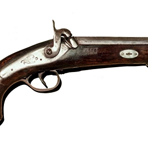 Gun made by Ignacio Alberdi, Eibar 1851. SPAIN