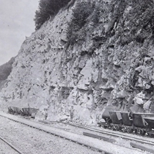 GWR navvies at Ferryside, Carmarthenshire, South Wales