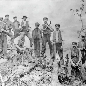 GWR navvies, Treffgarne, Pembrokeshire, South Wales