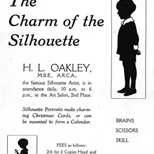 H. L. Oakley silhouette advertisment Bournemouth