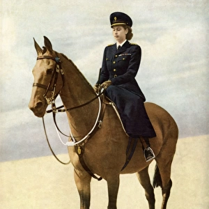 H. R. H. Princess Elizabeth on Horseback