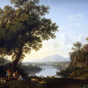 Hackert, Jacob Philipp (1737-1807). German painter. Landscap