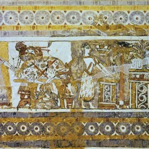 Hagia Triada Sarcophagus. ca. 1450 BC - 1400 BC